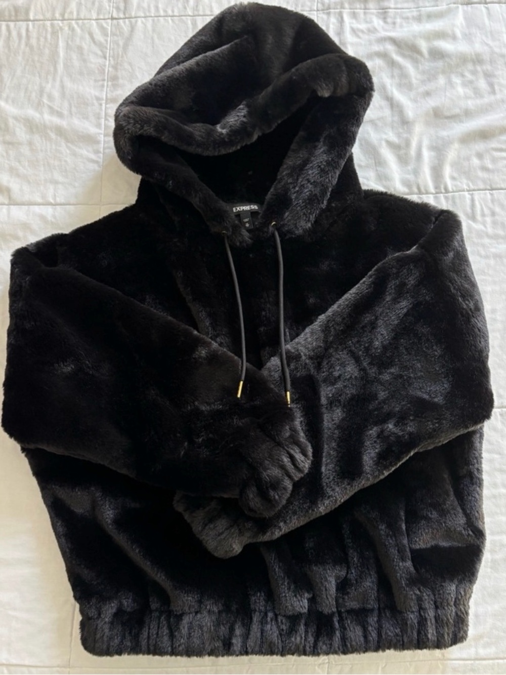 Black Fur Sweater- Express